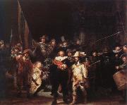Rembrandt van rijn the night watch oil